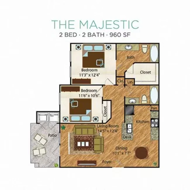 The Majestic 06201 floor plan